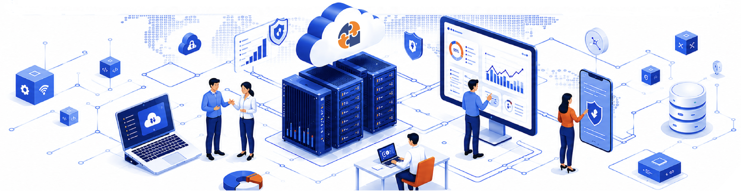 IT Infrastructure Illustration